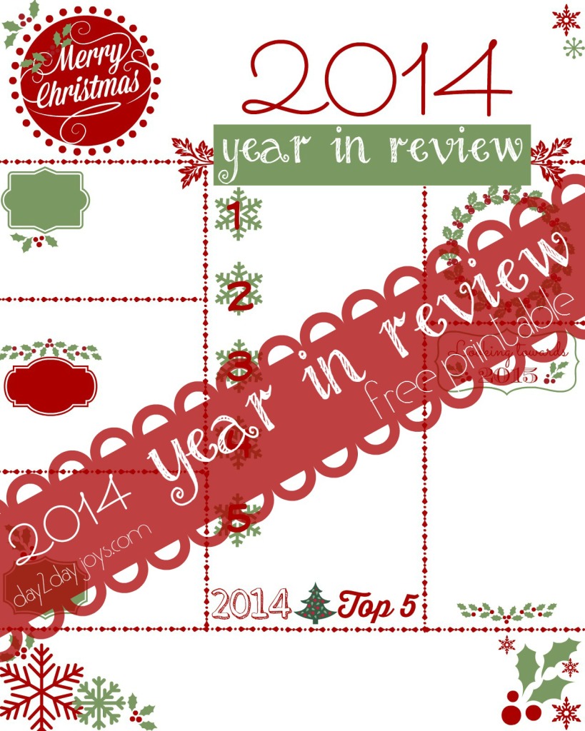 Year in Review 2014 Printable