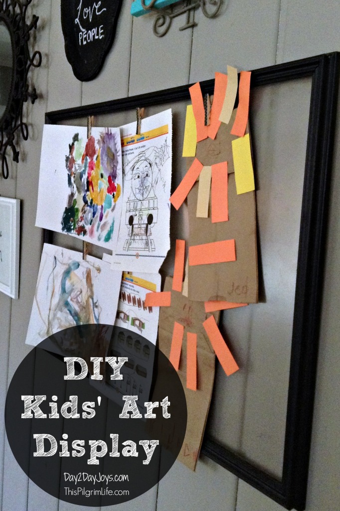DIY Kids' Art Display